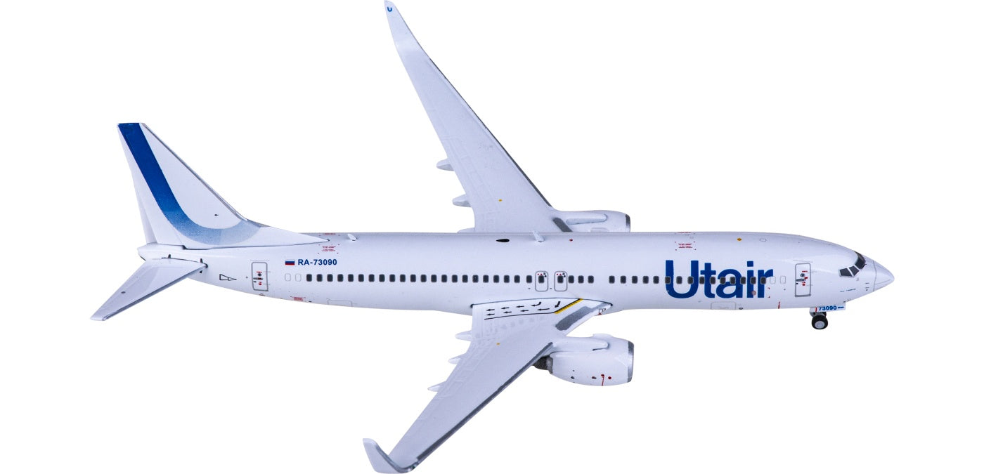 1:400 Geminijets GJUTA2120 UTair Boeing 737-800 RA-73090 Aircraft Model+Free Tractor
