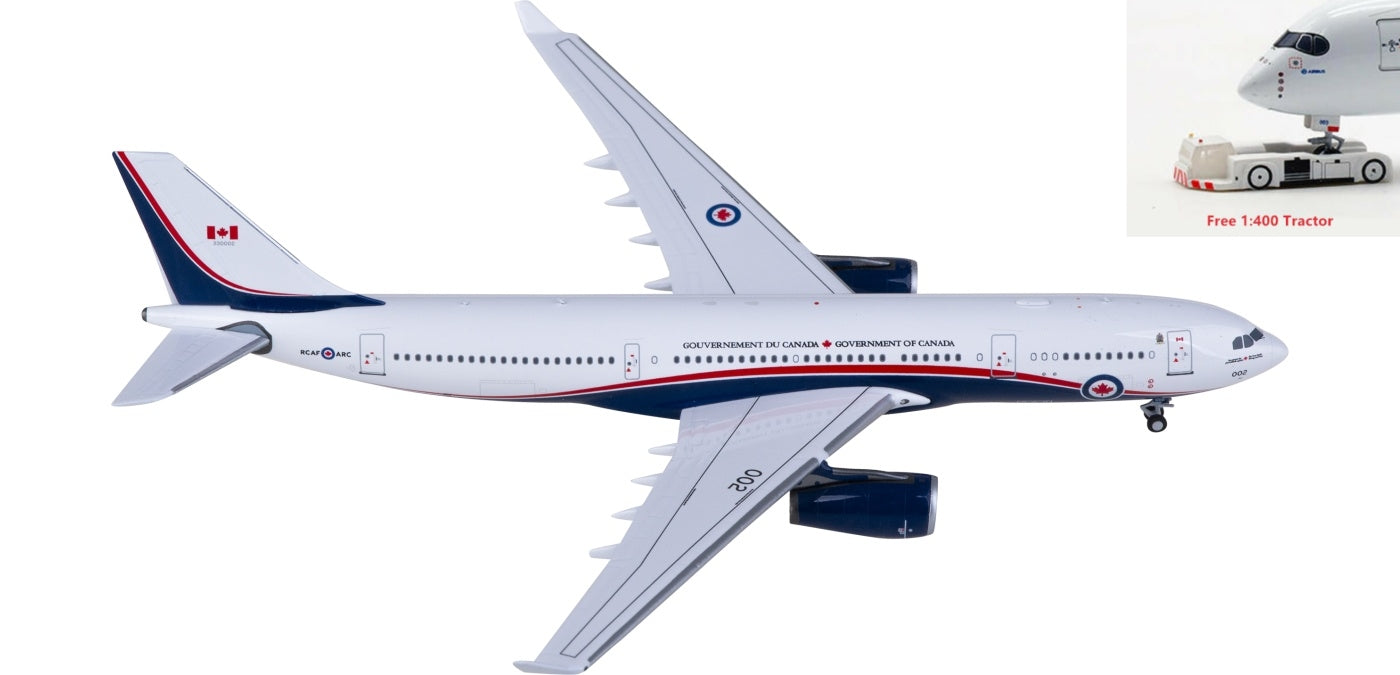 1:400 NG Models NG61065 RCAF Airbus A330-200 CC-330 Husky 330002 Aircraft Model+Free Tractor