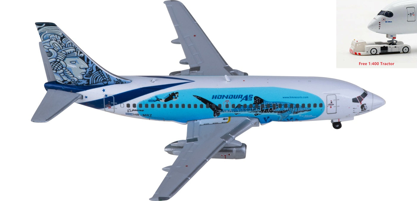 1:400 Geminijets GJLEM2244 Aviatsa Boeing 737-200 HR-MRZ Aircraft Model+Free Tractor