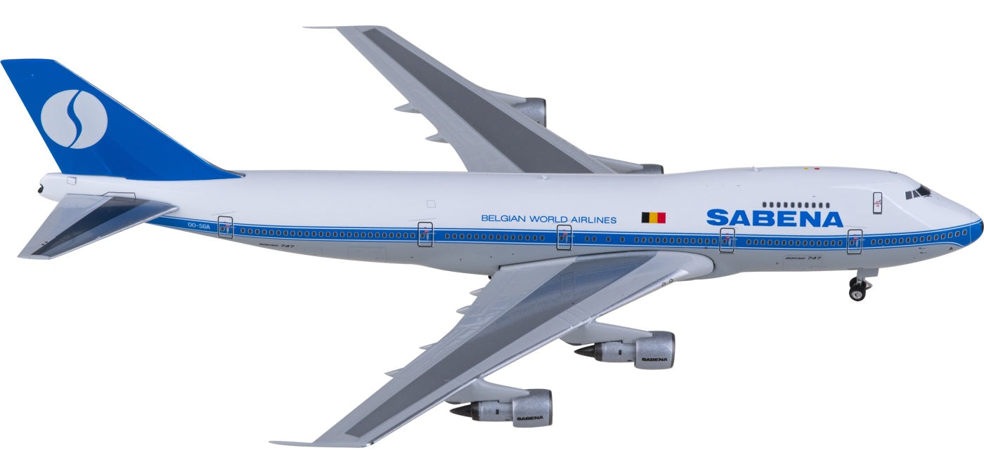 1:400 Phoenix PH11862 Sabena Boeing 747-100 OO-SGA Aircraft Model+Free Tractor