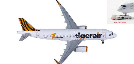 1:400 JC Wings XX40072 Tigerair Airbus A320 B-50018 Aircraft Model+Free Tractor