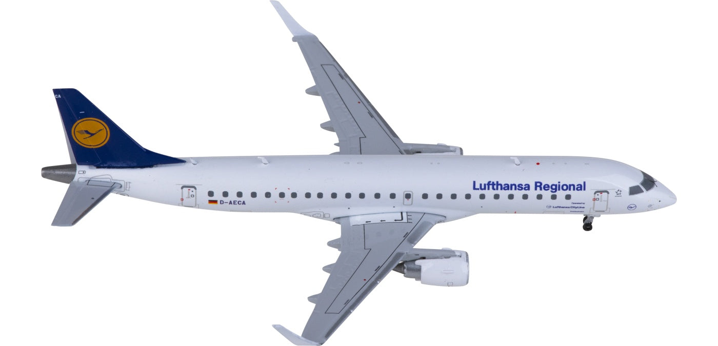 1:400 JC Wings XX40124 Lufthansa Embraer ERJ-190LR D-AECA Aircraft Model+Free Tractor