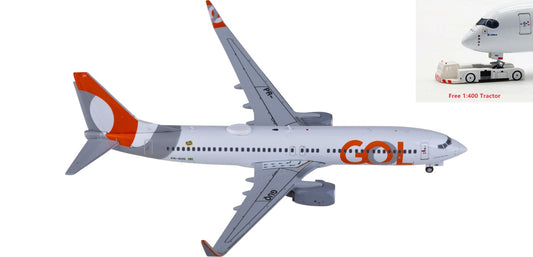 1:400 JC Wings XX40133 GOL Boeing 737-800 PR-GUQ Aircraft Model+Free Tractor