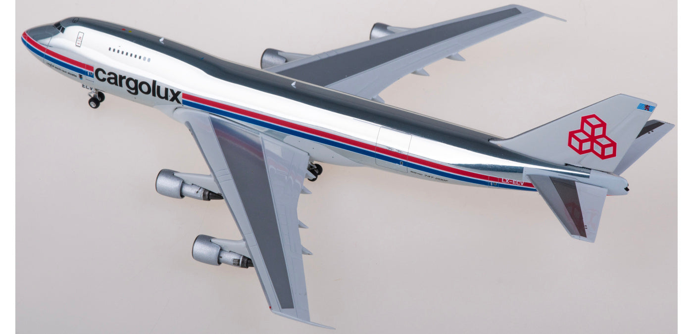 1:400 Phoenix PH11854 Cargolux Boeing 747-200 LX-ECV Aircraft Model+Free Tractor