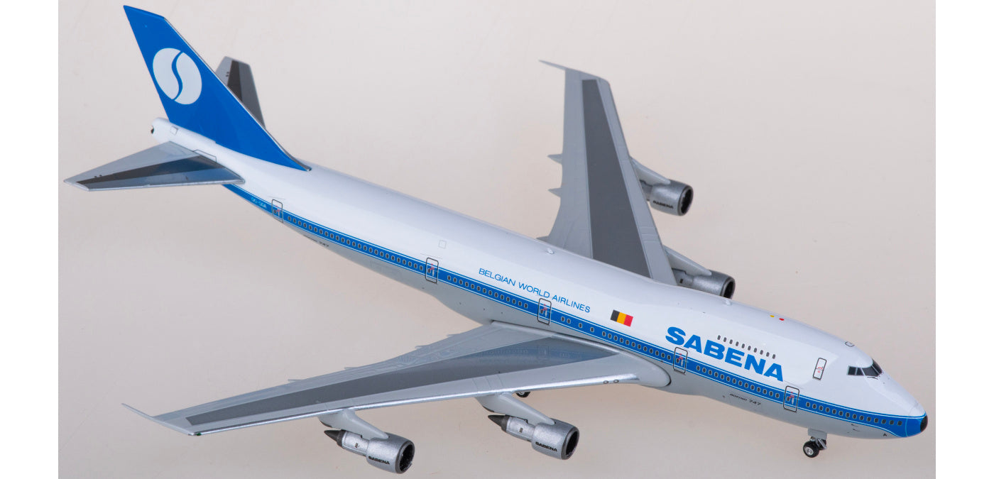 1:400 Phoenix PH11862 Sabena Boeing 747-100 OO-SGA Aircraft Model+Free Tractor