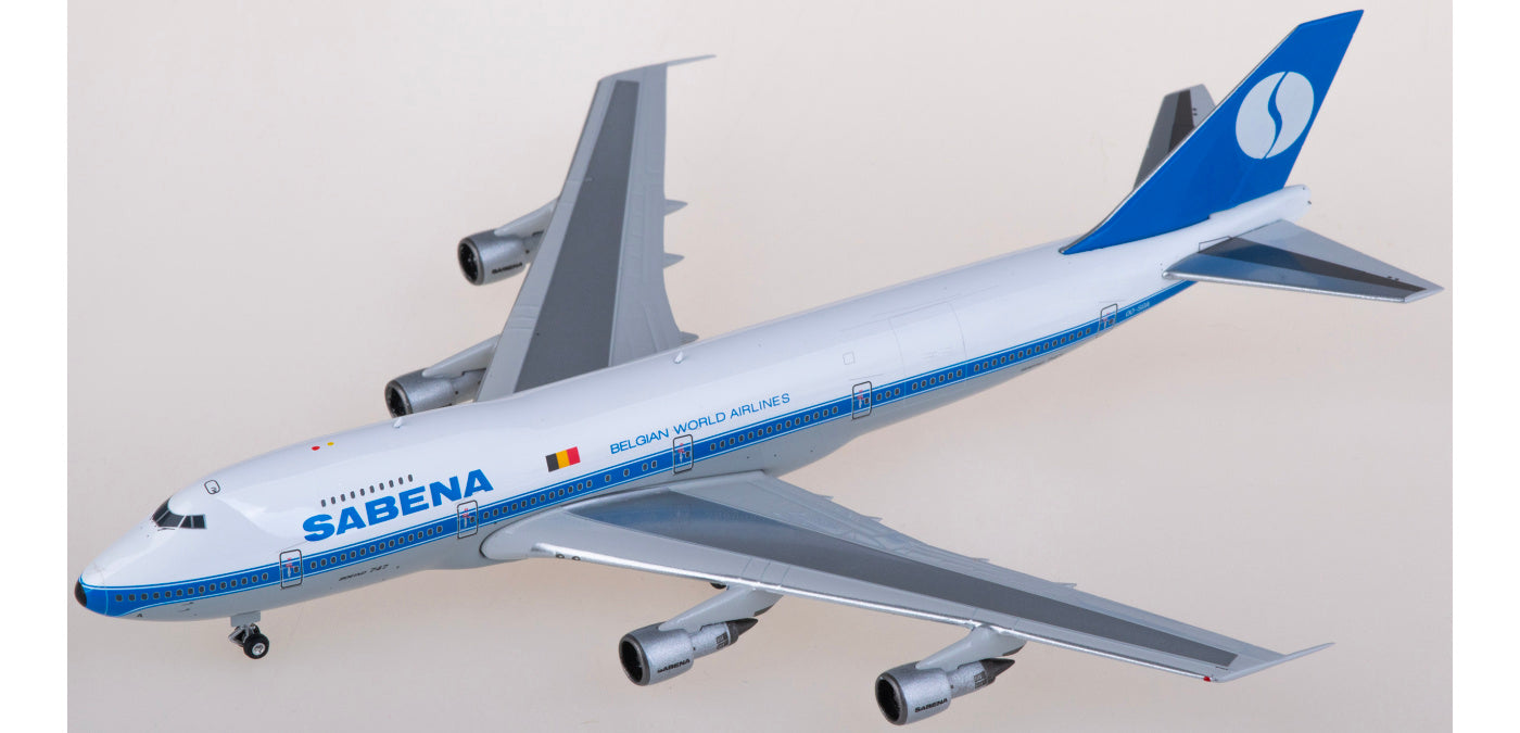 1:400 Phoenix PH11862 Sabena Boeing 747-100 OO-SGA Aircraft Model+Free Tractor