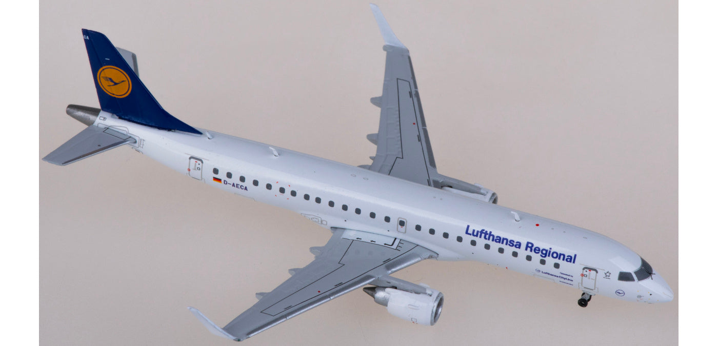 1:400 JC Wings XX40124 Lufthansa Embraer ERJ-190LR D-AECA Aircraft Model+Free Tractor
