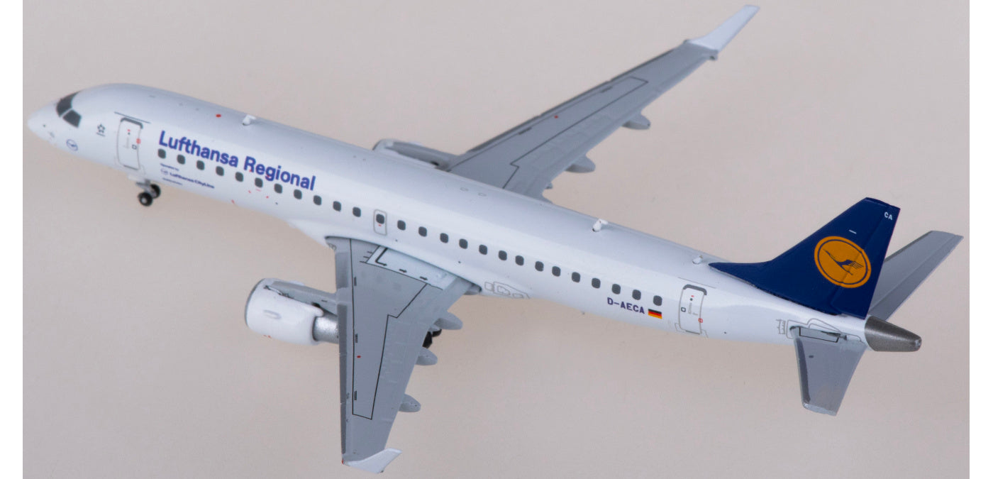 1:400 JC Wings XX40124 Lufthansa Embraer ERJ-190LR D-AECA Aircraft Model+Free Tractor