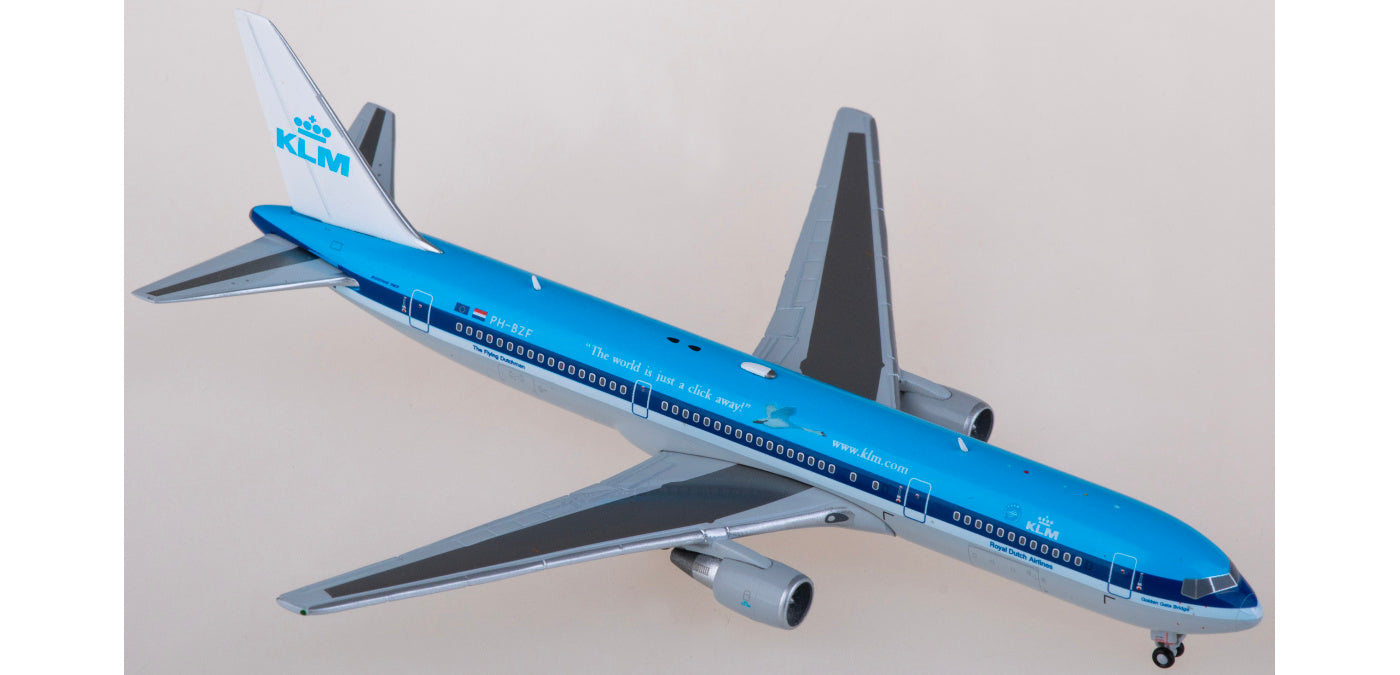 1:400 JC Wings XX4993 KLM Boeing 767-300ER PH-BZF Aircraft Model+Free Tractor