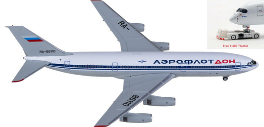 1:400 JC Wings XX40091 Aeroflot Ilyushin IL-86 RA-86110 Aircraft Model+Free Tractor