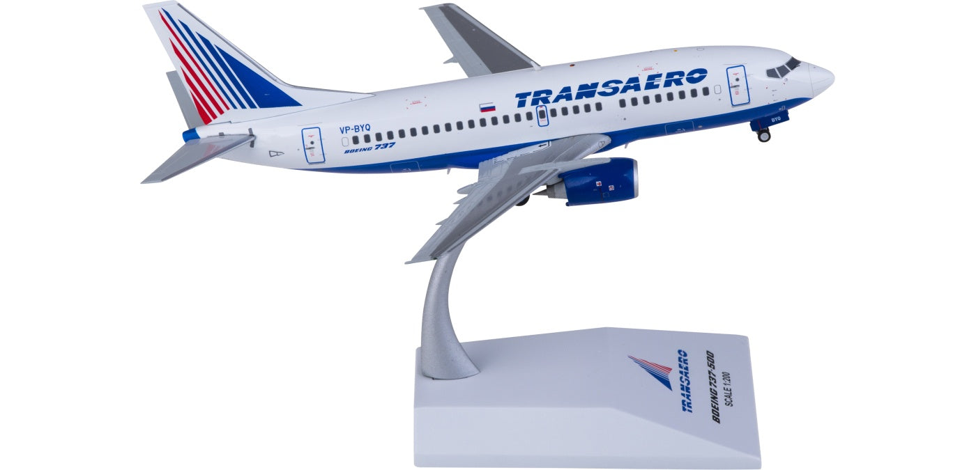 1:200 JC Wings XX20251 Transaero Airlines Boeing 737-500 VP-BYQ Aircraft Model