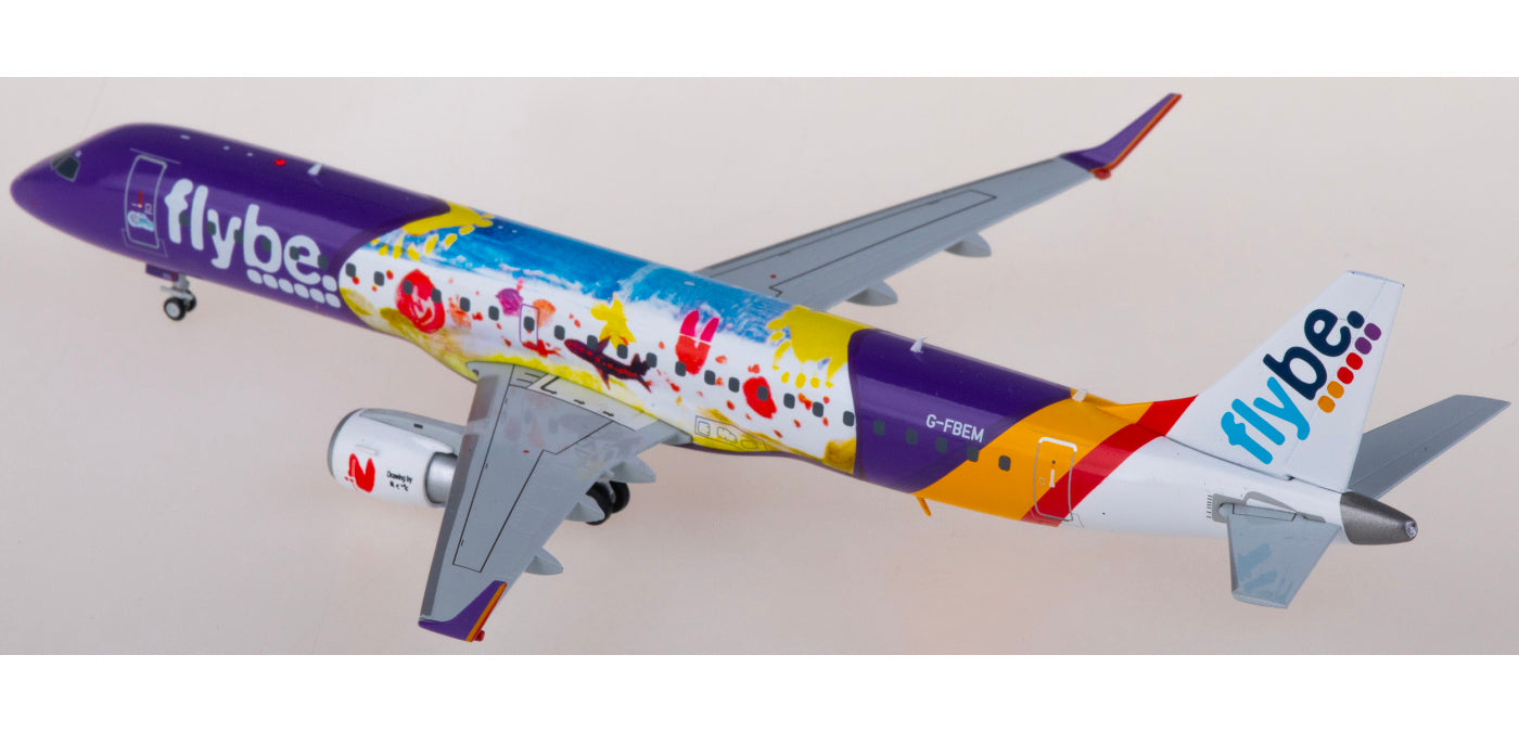 1:200 JC Wings LH2293 Flybe Embraer ERJ-195LR G-FBEM Aircraft Model