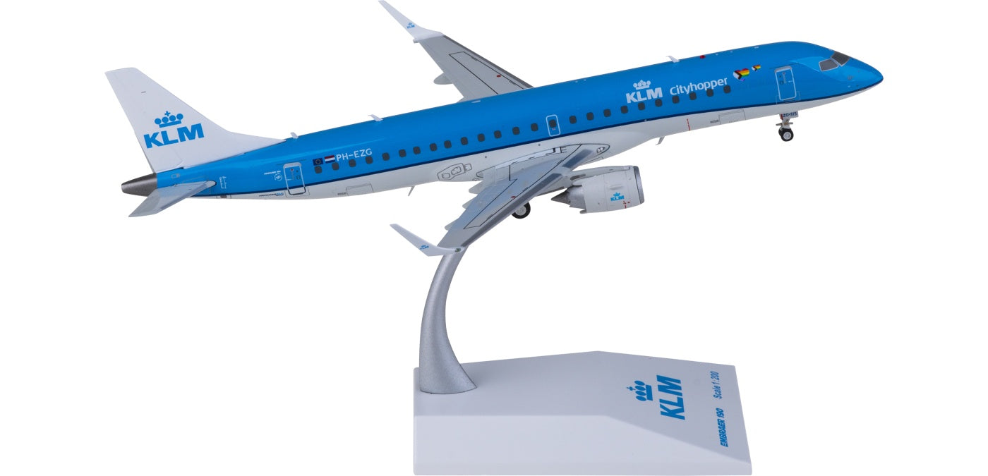 1:200 JC Wings XX20412 KLM Embraer ERJ-190-100STD PH-EZG Aircraft Model