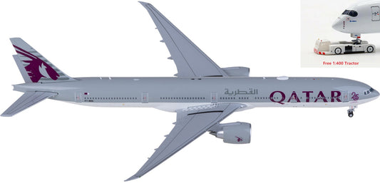 1:400 JC Wings XX40137 Qatar Airways Boeing 777-300ER A7-BEE Aircraft Model+Free Tractor