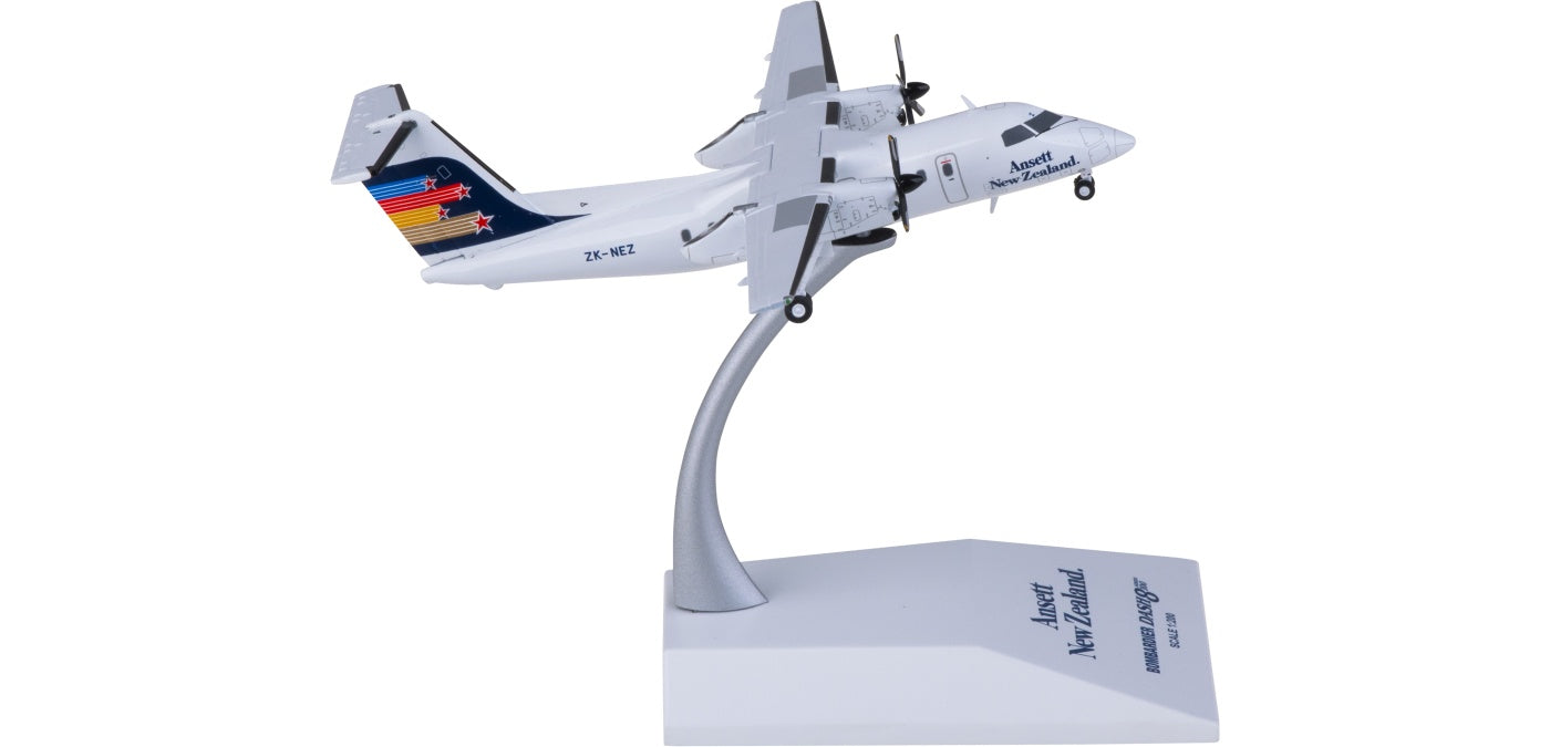 1:200 JC Wings LH2425 Ansett Bombardier Dash 8 Q100 ZK-NEZ Aircraft Model