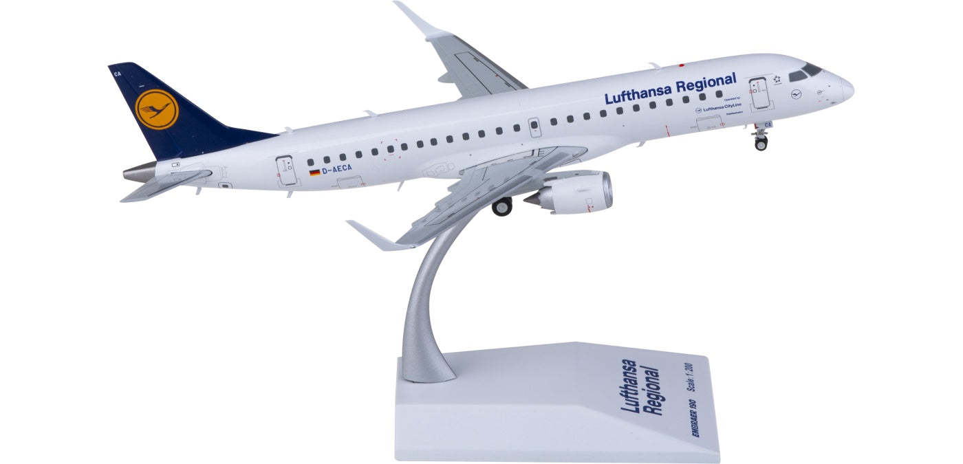 1:200 JC Wings XX20355 Lufthansa Embraer ERJ-190LR D-AECA Aircraft Model