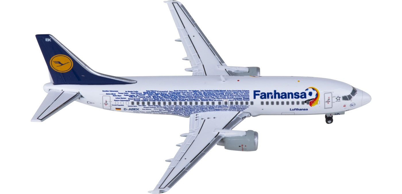1:400 JC Wings EW4733001 Lufthansa Boeing 737-300 D-ABEK Aircraft Model+Free Tractor