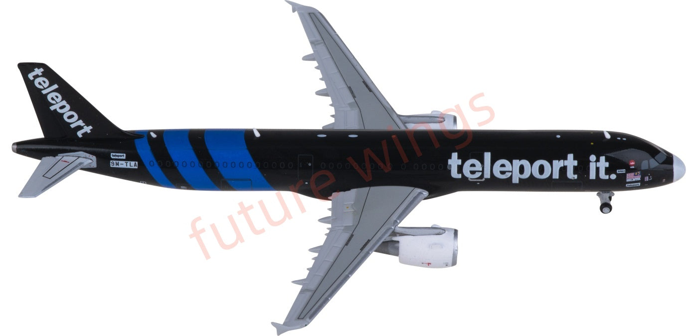 1:400 JC Wings XX40193 AirAsia Airbus A321P2F 9M-TLA Aircraft Model+Free Tractor