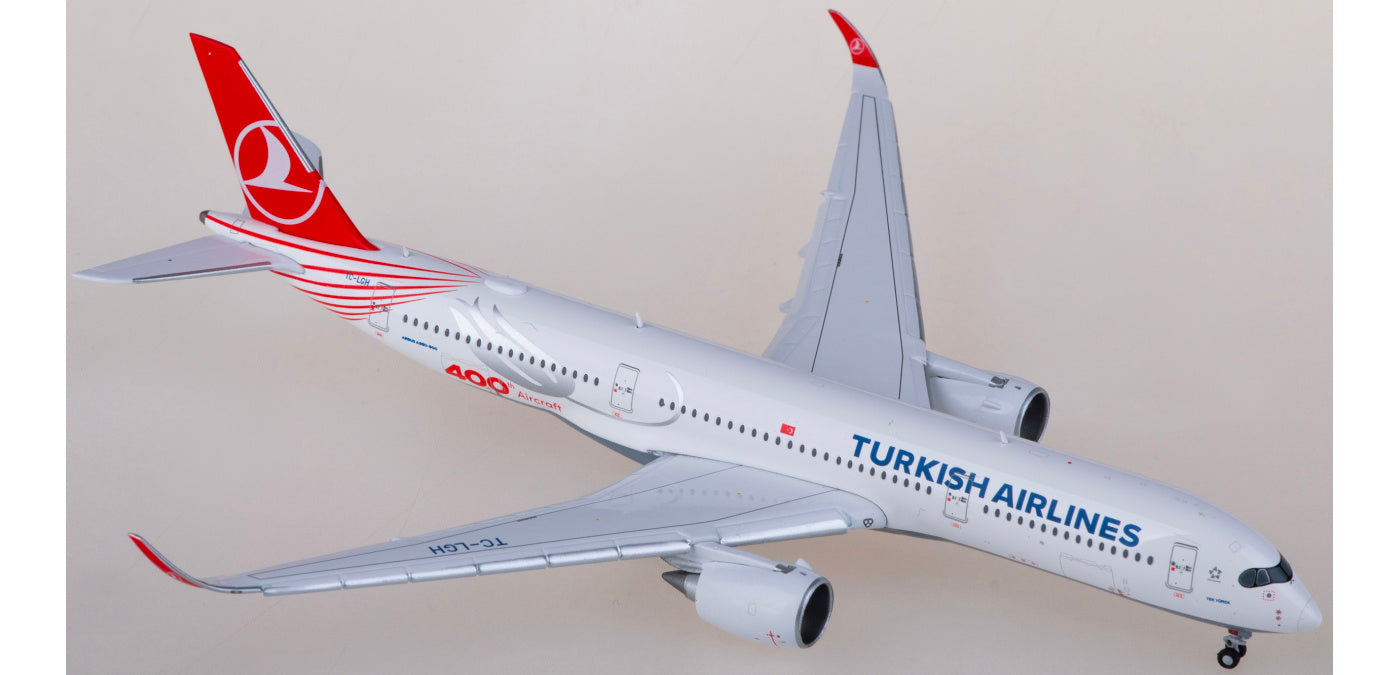 1:400 JC Wings XX40171A Turkish Airlines Airbus A350-900XWB TC-LGH "Flaps Down" Aircraft Model+Free Tractor