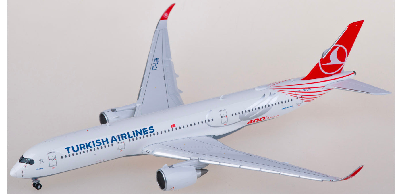 1:400 JC Wings XX40171A Turkish Airlines Airbus A350-900XWB TC-LGH "Flaps Down" Aircraft Model+Free Tractor