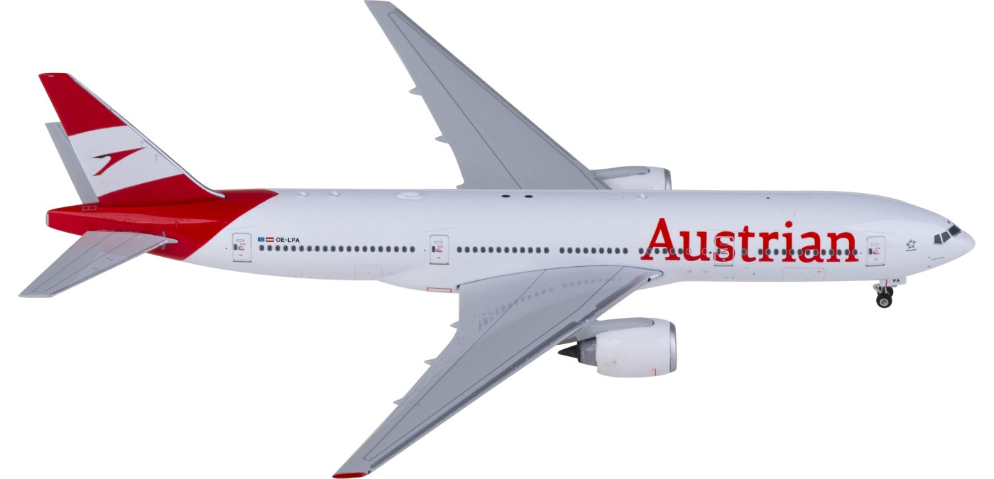 1:400 Phoenix PH11868 Austrian Airlines Boeing 777-200ER OE-LPA Aircraft Model+Free Tractor