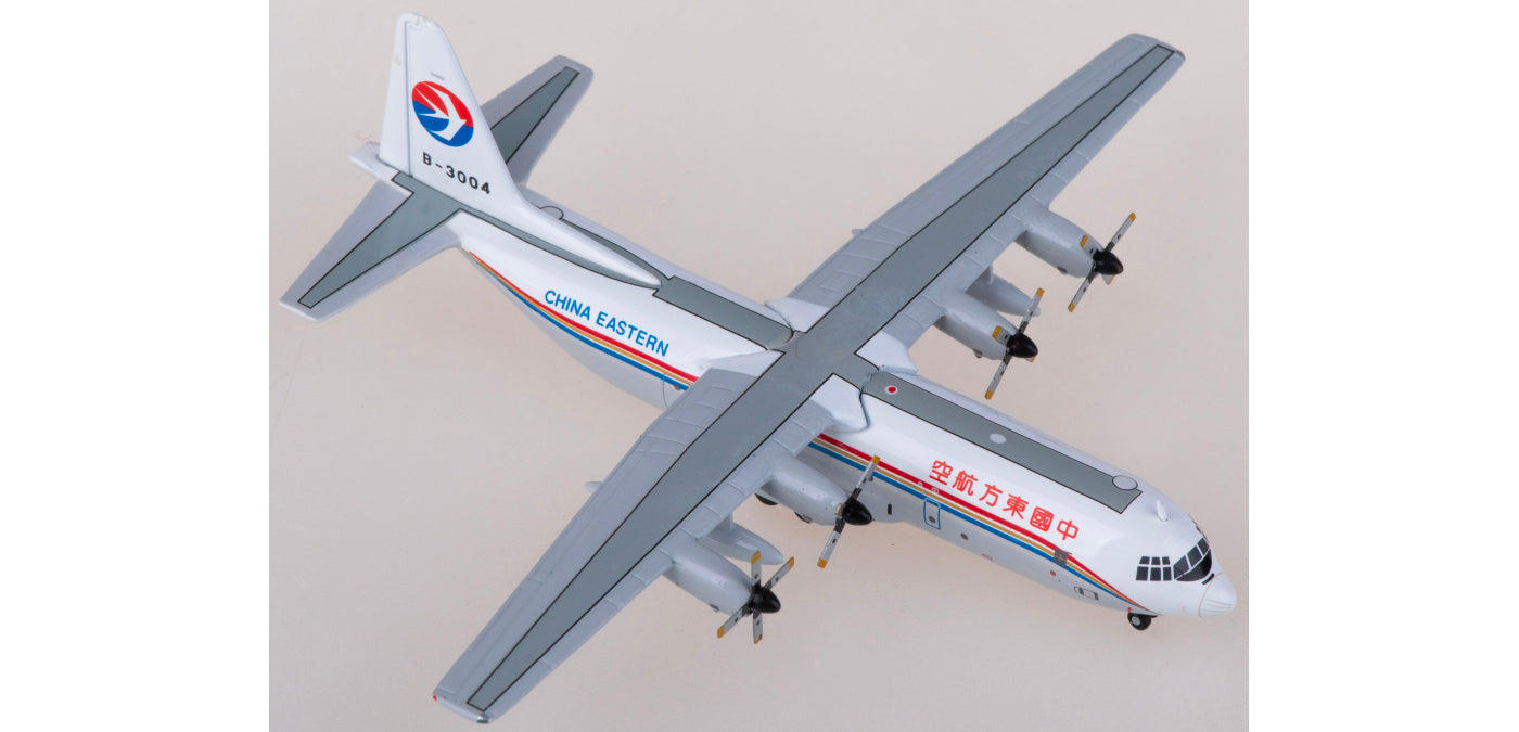 1:400 Yu ModeL YU0017 China Eastern Lockheed L-100-30 B-3004 Aircraft Model+Free Tractor