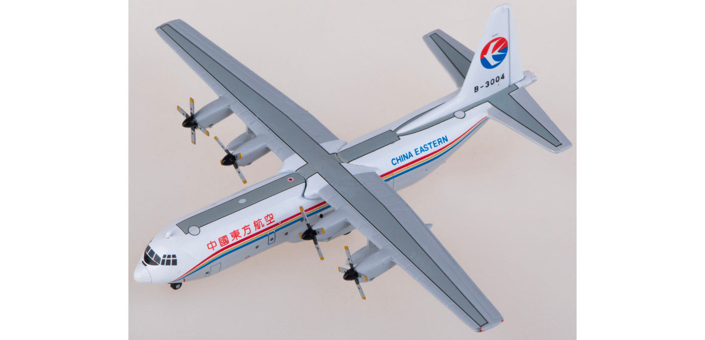 1:400 Yu ModeL YU0017 China Eastern Lockheed L-100-30 B-3004 Aircraft Model+Free Tractor