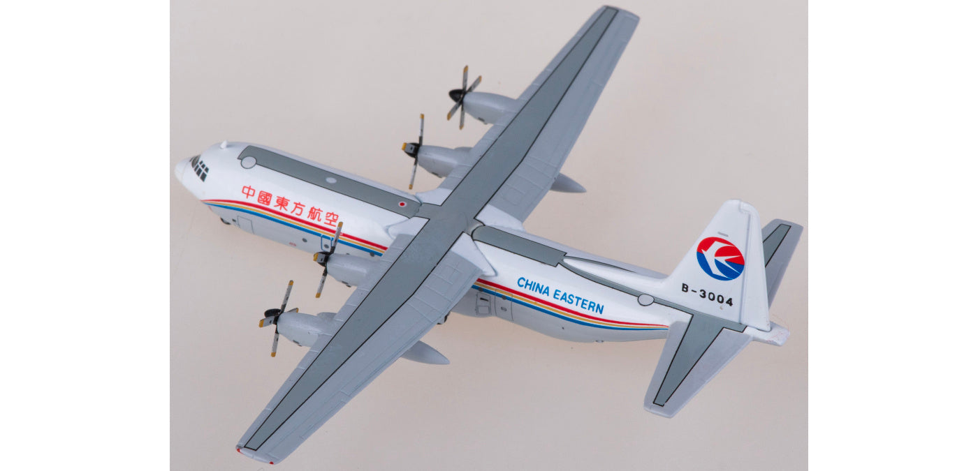 1:400 Yu ModeL YU0017 China Eastern Lockheed L-100-30 B-3004 Aircraft Model+Free Tractor