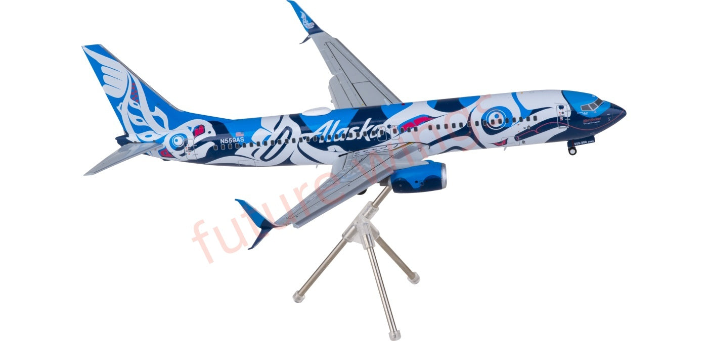 1:200 Geminijets G2ASA1246F Alaska Airlines Boeing 737-800S N559AS "Flaps Down" Diecast Aircraft Model