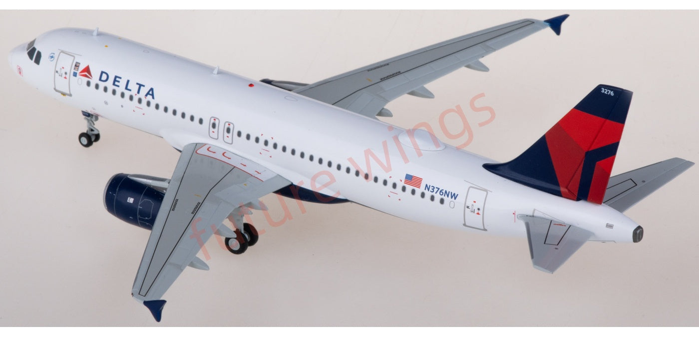 1:200 Geminijets G2DAL963 Delta Air Lines Airbus A320-200 N376NW Diecast Aircraft Model