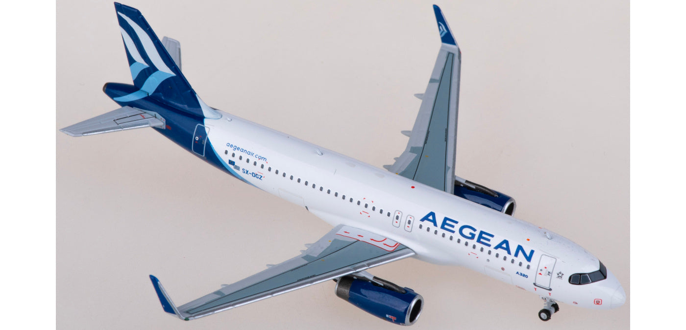 1:400 NG Models NG15041 Aegean Airlines Airbus A320 SX-DGZ Aircraft Model+Free Tractor