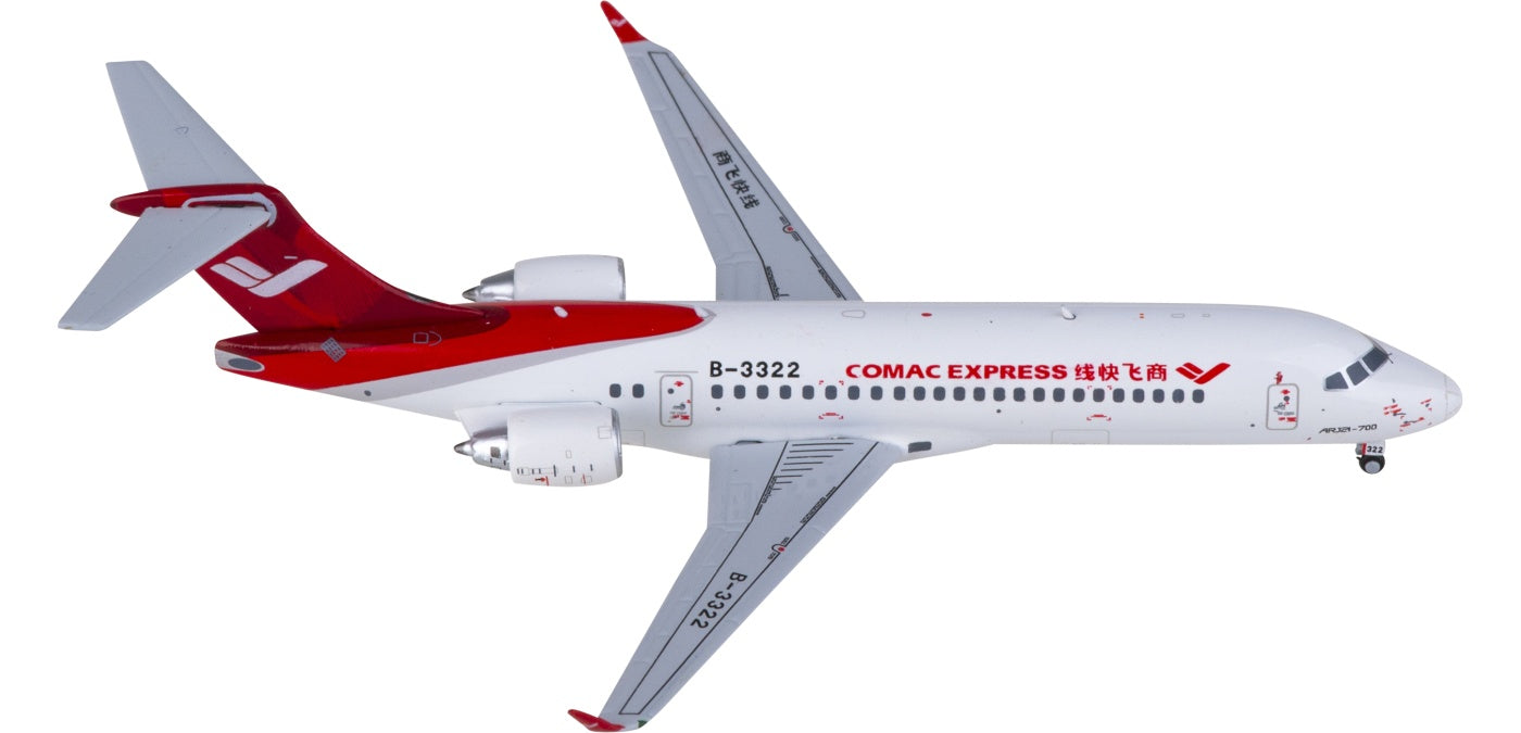 1:400 NG Models NG21029 COMAC Express Comac ARJ21-700 B-3322 Aircraft Model+Free Tractor