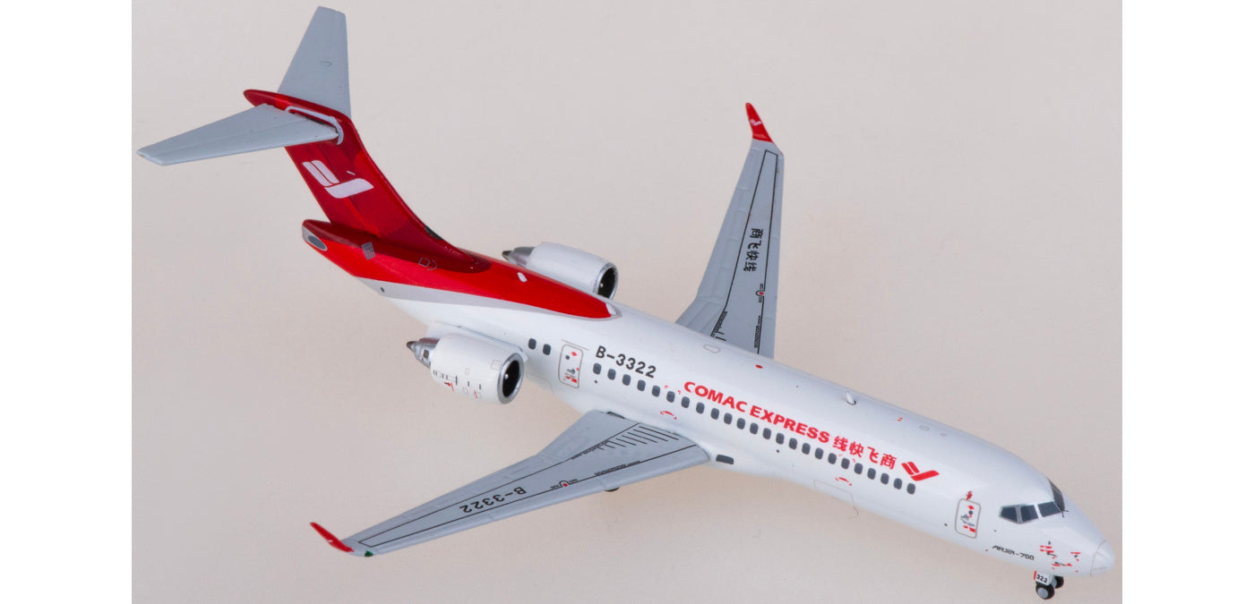 1:400 NG Models NG21029 COMAC Express Comac ARJ21-700 B-3322 Aircraft Model+Free Tractor