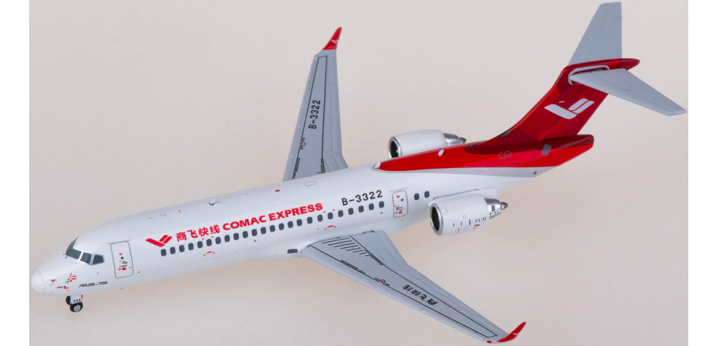 1:400 NG Models NG21029 COMAC Express Comac ARJ21-700 B-3322 Aircraft Model+Free Tractor