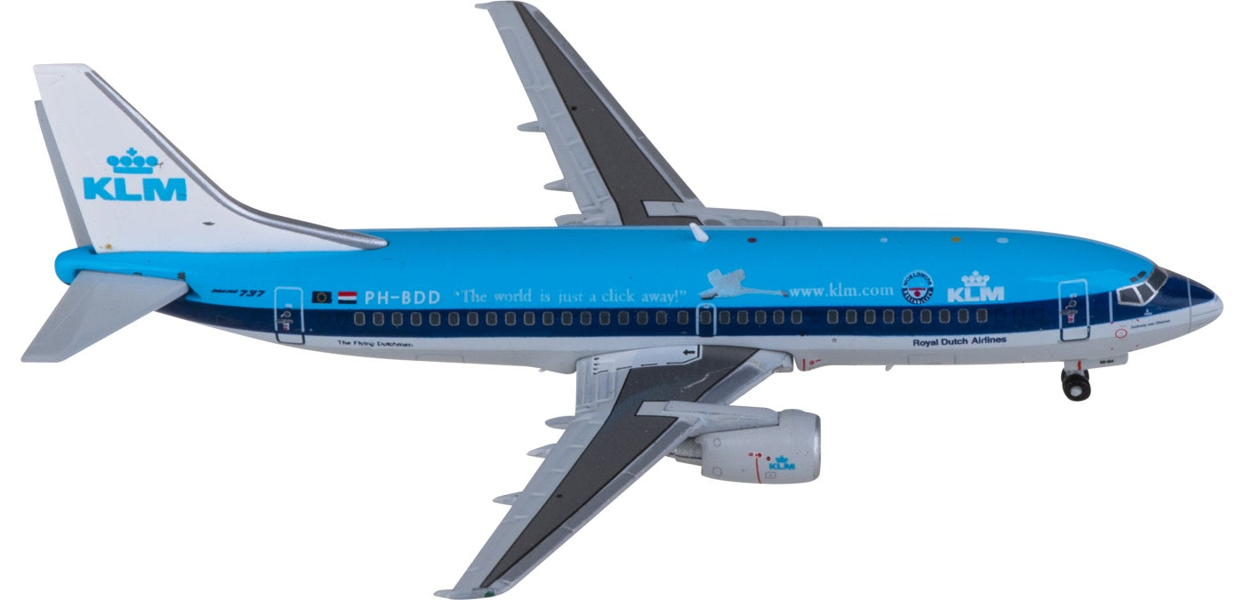 1:400 JC Wings XX4996 KLM Boeing 737-300 PH-BDD Aircraft Model+Free Tractor