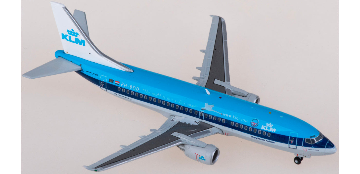 1:400 JC Wings XX4996 KLM Boeing 737-300 PH-BDD Aircraft Model+Free Tractor
