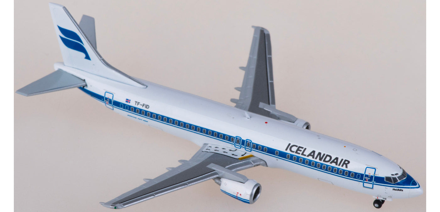1:400 JC Wings LH4309 Icelandair Boeing 737-400 TF-FID Aircraft Model+Free Tractor