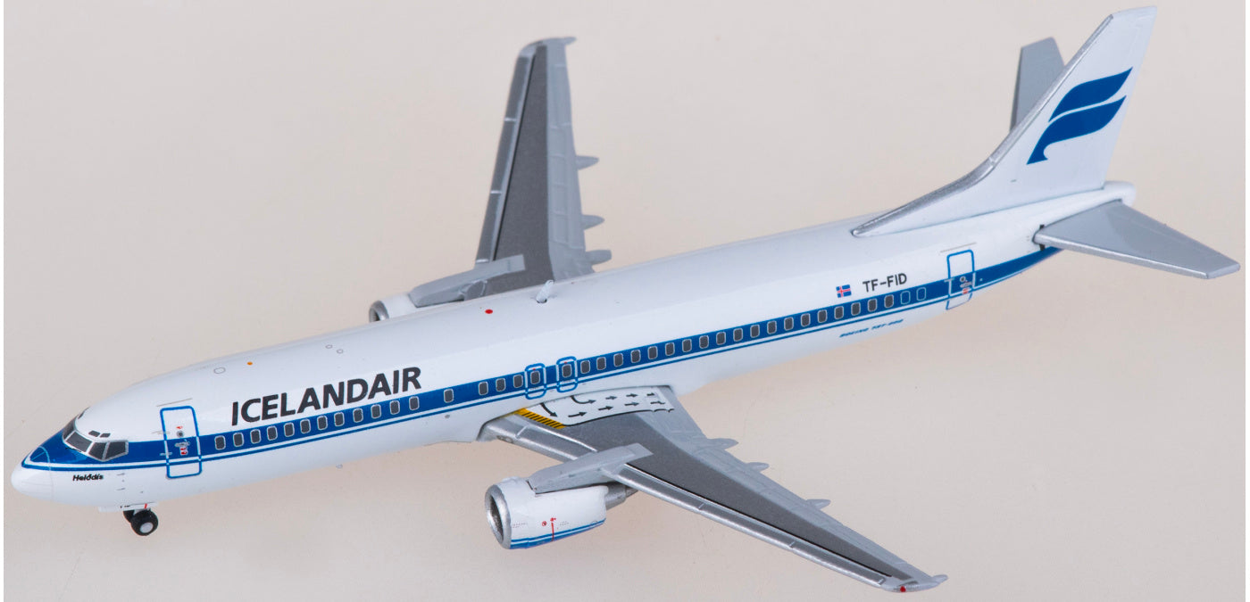 1:400 JC Wings LH4309 Icelandair Boeing 737-400 TF-FID Aircraft Model+Free Tractor