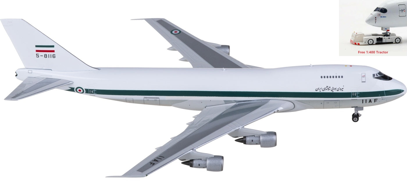 1:400 Phoenix PH11888 IRIAF Boeing 747-200 2270470 Aircraft Model+Free Tractor