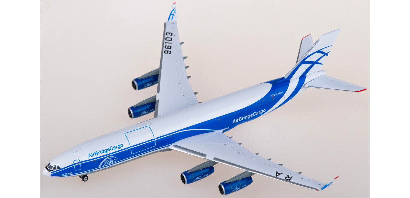 1:400 Phoenix PH11891 AirBridgeCargo Ilyushin Il-96-400 RA-96103 Aircraft Model+Free Tractor