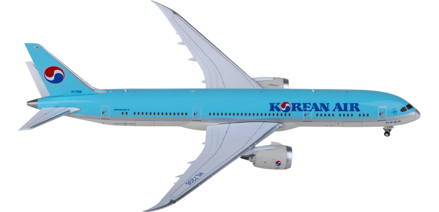 1:400 JC Wings EW4789005 Korean Air Boeing 787-9 Dreamliner HL7206 Aircraft Model+Free Tractor
