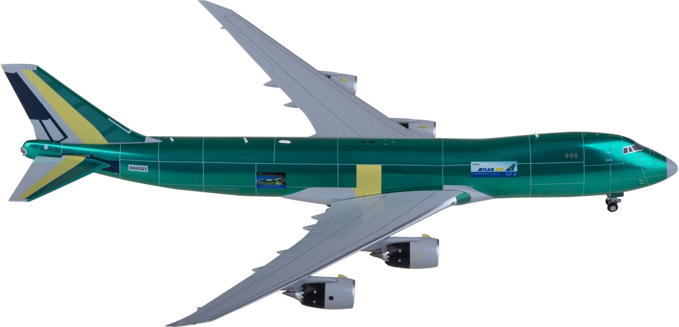 1:400 JC Wings XX40140 Atlas Air Boeing 747-8F N863GT "THE LAST QUEEN' Aircraft Model+Free Tractor