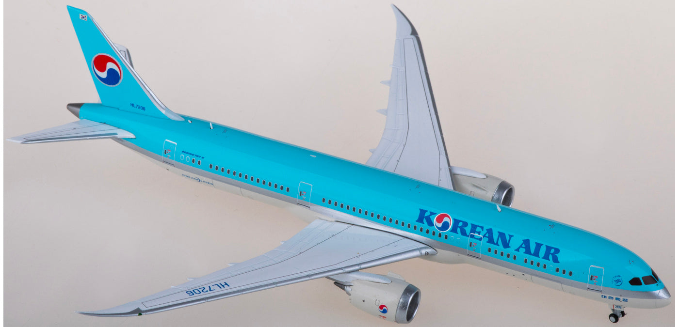 1:400 JC Wings EW4789005 Korean Air Boeing 787-9 Dreamliner HL7206 Aircraft Model+Free Tractor