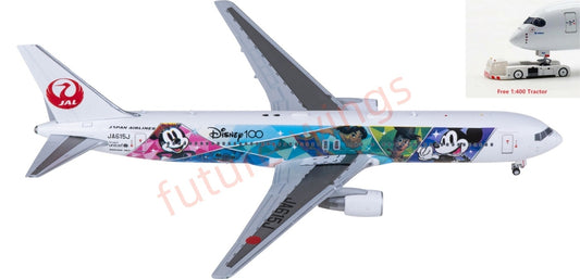 1:400 JC Wings SA4017 Japan Airlines Boeing 767-300ER JA615J Aircraft Model+Free Tractor