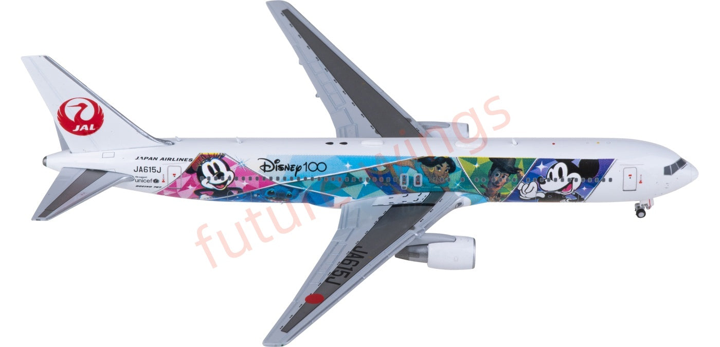 1:400 JC Wings SA4017 Japan Airlines Boeing 767-300ER JA615J Aircraft Model+Free Tractor
