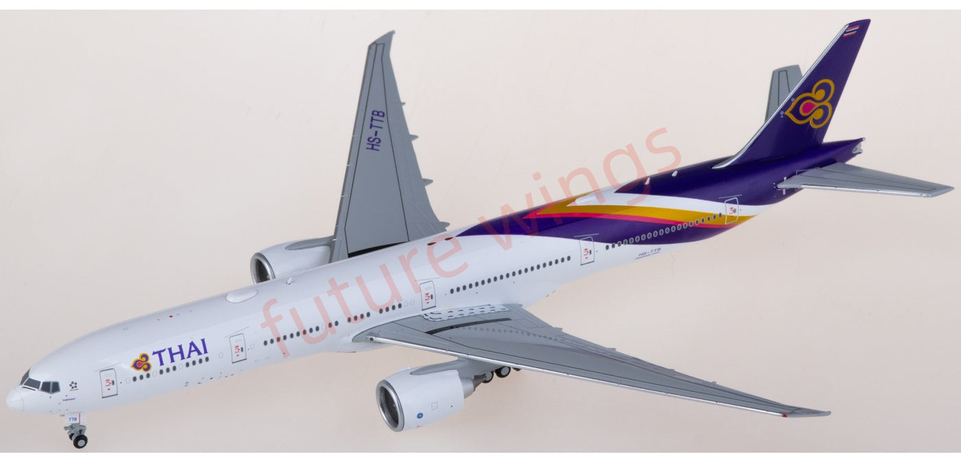 1:400 JC Wings XX4900 Thai Airways Boeing 777-300ER HS-TTB Aircraft Model+Free Tractor
