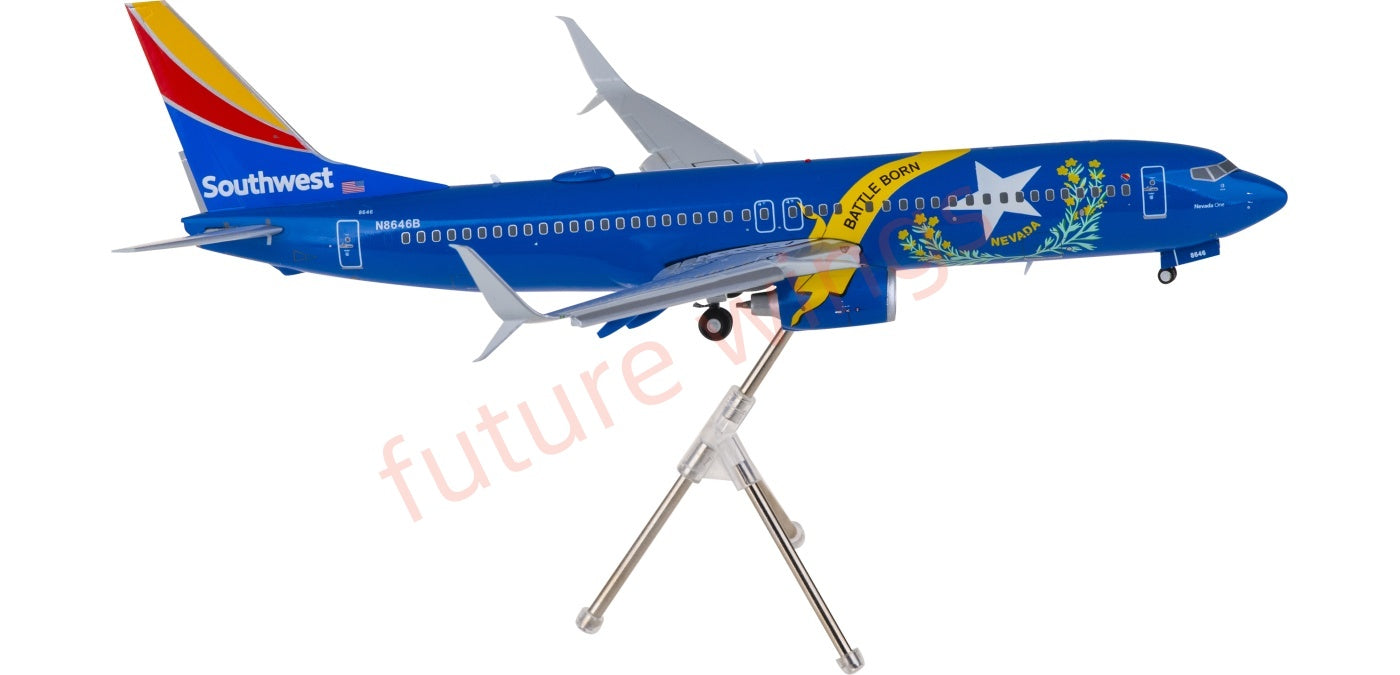 1:200 Geminijets G2SWA1267F Southwest Airlines Boeing 737-800 N8646B Nevada One "Flaps Down"Diecast Aircraft Model