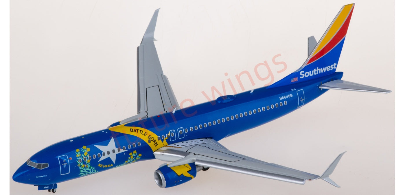 1:200 Geminijets G2SWA1267F Southwest Airlines Boeing 737-800 N8646B Nevada One "Flaps Down"Diecast Aircraft Model