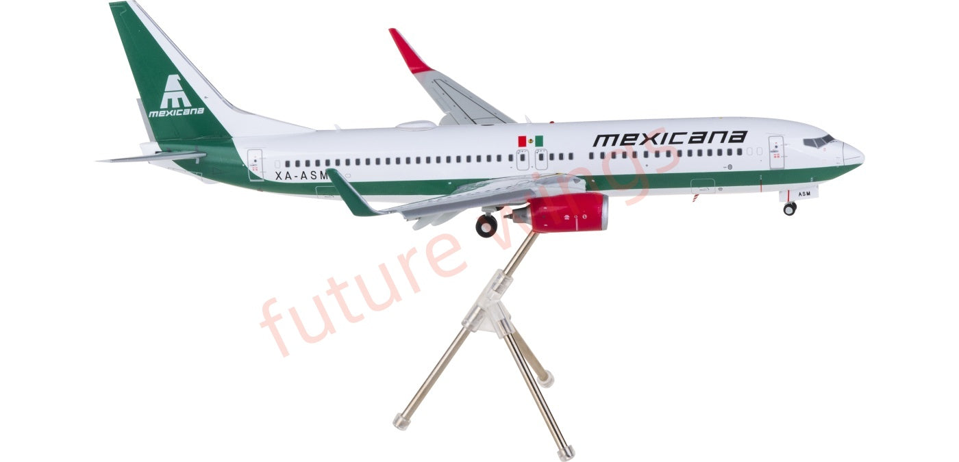 1:200 Geminijets G2MXA1303F Mexicana Boeing 737-800 XA-ASM "Flaps Down"Diecast Aircraft Model