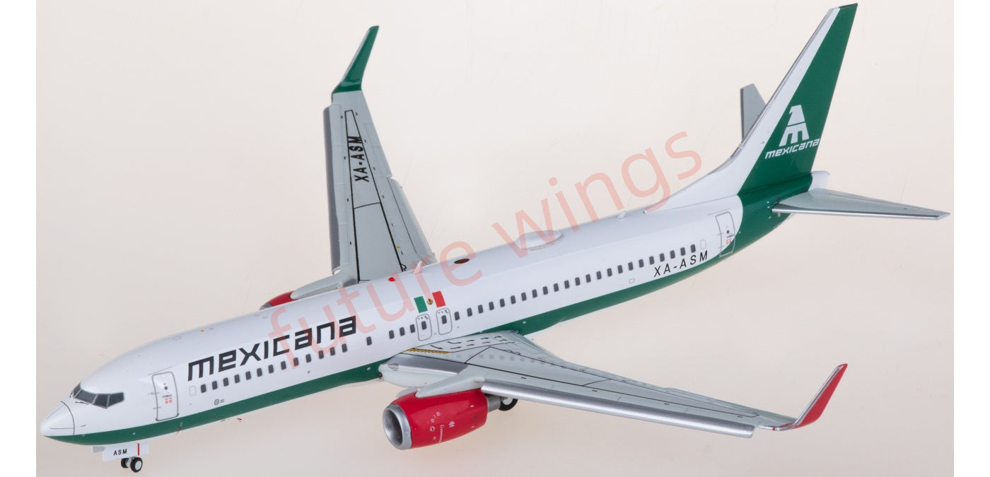 1:200 Geminijets G2MXA1303F Mexicana Boeing 737-800 XA-ASM "Flaps Down"Diecast Aircraft Model